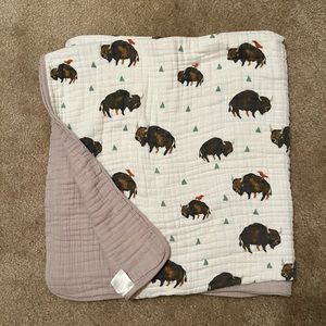 Little Unicorn Buffalo Toddler Blanket